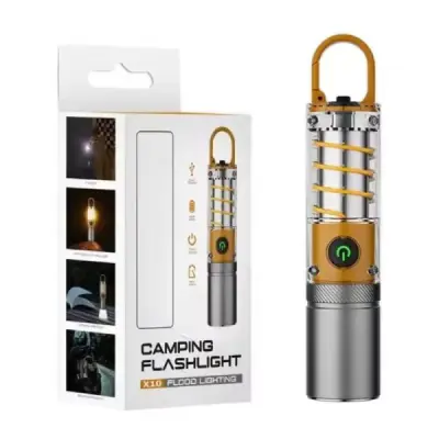 LED Strong Light Flashlight Torch Outdoor Multi Function Emergency Rescue Camping Light USB Chargeable Waterproof Night Lamp 8