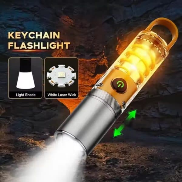 LED Strong Light Flashlight Torch Outdoor Multi Function Emergency Rescue Camping Light USB Chargeable Waterproof Night Lamp