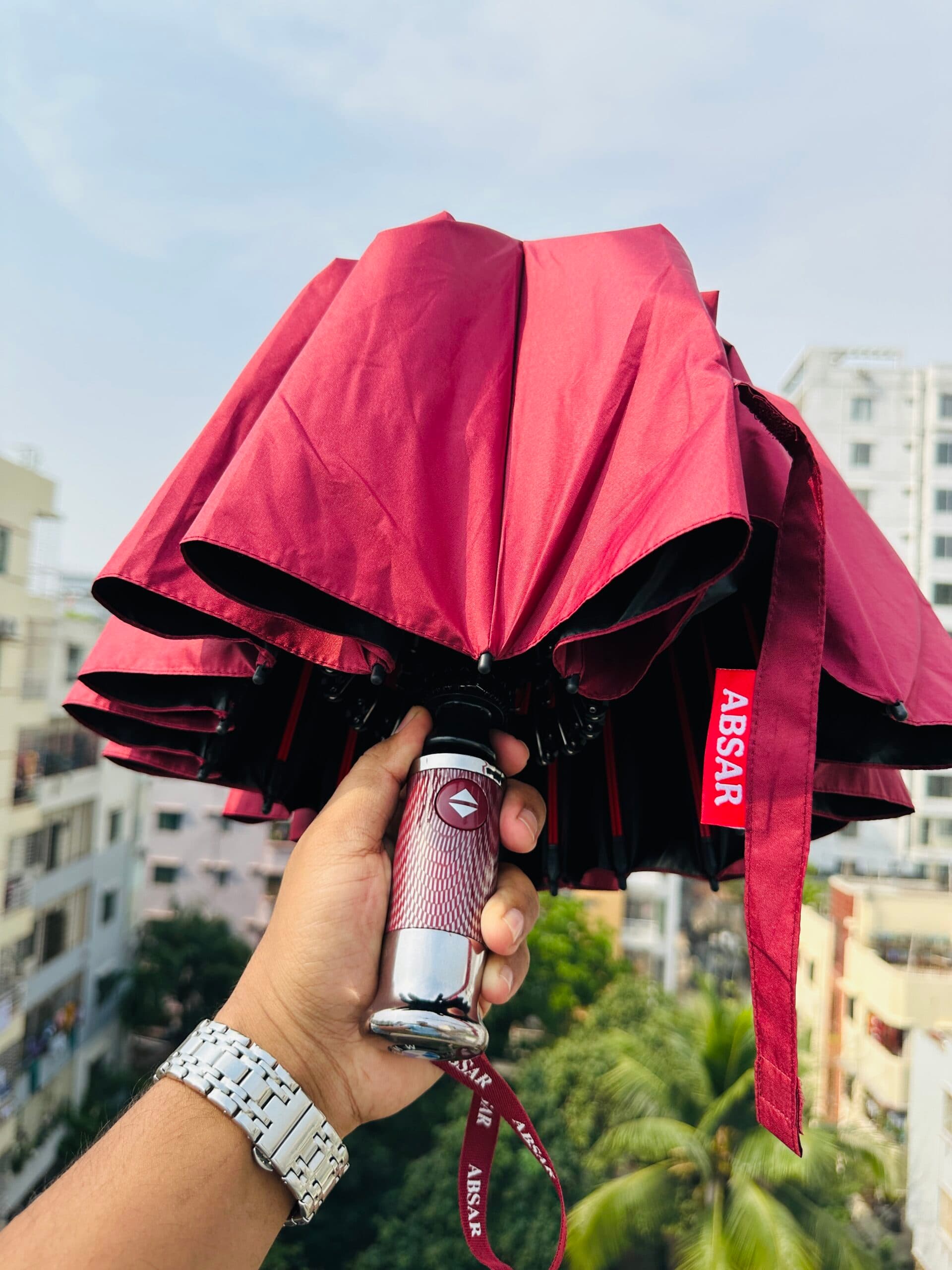Premium Umbrella Merun-16 Ribs BMW Absar
